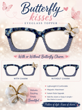 BUTTERFLY KISSES Eyewear Toppers, comes with Charm and N52 magnets