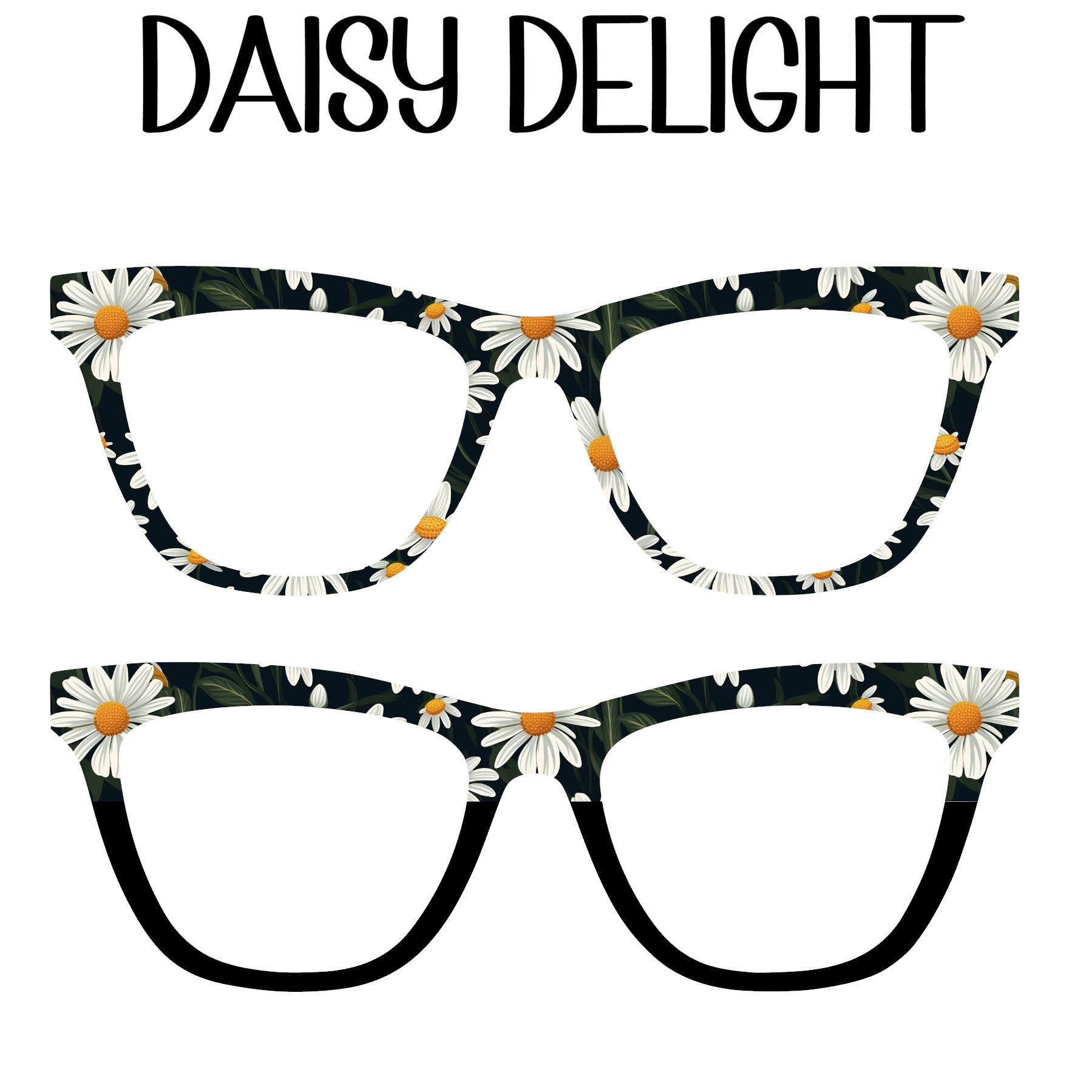 DAISY DELIGHT TEXTURIZED Eyewear Toppers, comes with N52 magnets attached