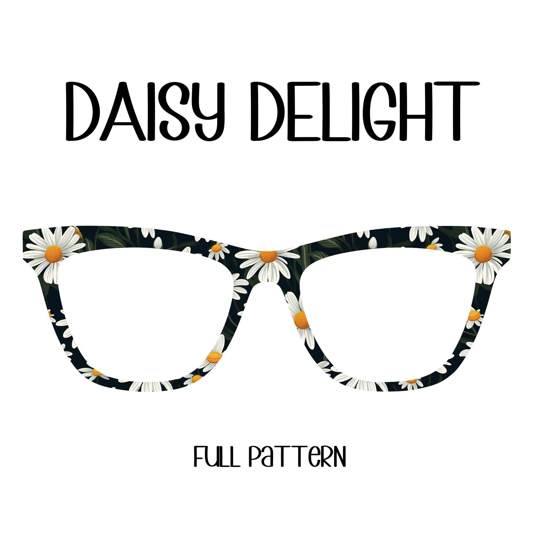 DAISY DELIGHT TEXTURIZED Eyewear Toppers, comes with N52 magnets attached