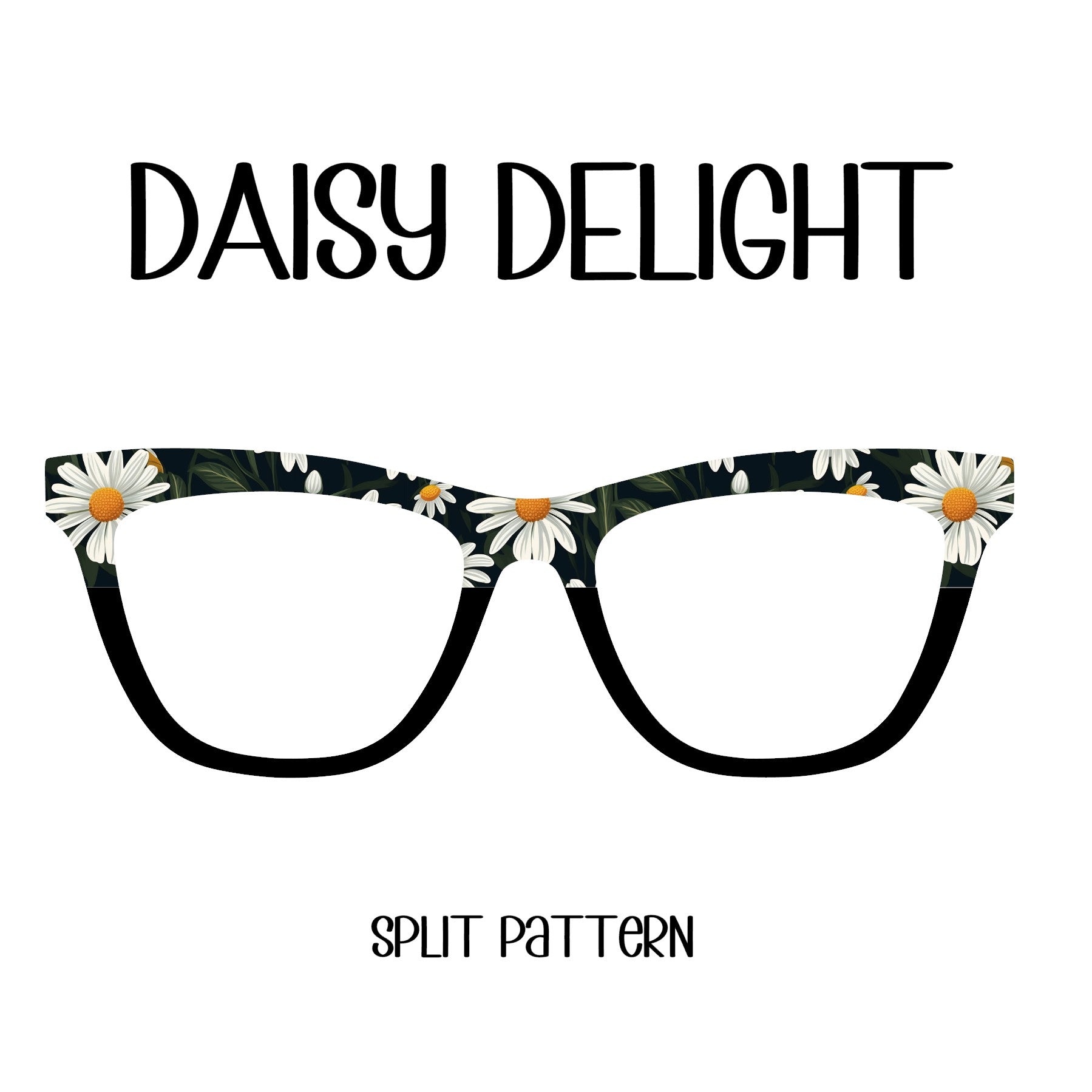 DAISY DELIGHT TEXTURIZED Eyewear Toppers, comes with N52 magnets attached