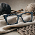 DENIM KNIT TEXTURIZED Eyewear Toppers, comes with N52 magnets attached