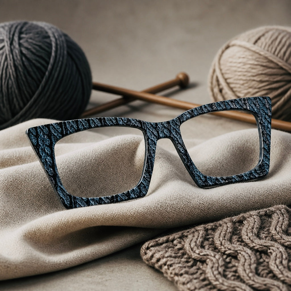 DENIM KNIT TEXTURIZED Eyewear Toppers, comes with N52 magnets attached