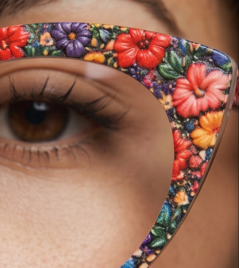 SASSY GARDEN TEXTURIZED Eyewear Toppers, comes with N52 magnets attached
