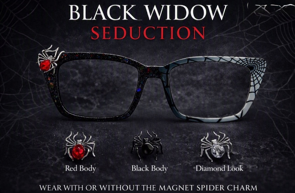 BLACK WIDOW SEDUCTION Eyewear Toppers, comes with N52 magnets