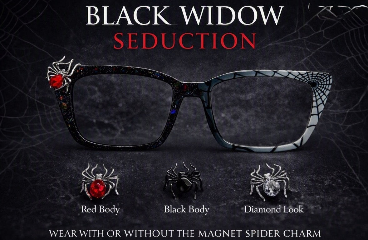 BLACK WIDOW SEDUCTION Eyewear Toppers, comes with N52 magnets