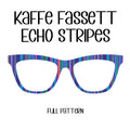 ECHO STRIPES-Kaffe Fasset Inspired Eyewear Toppers, comes with N52 magnets