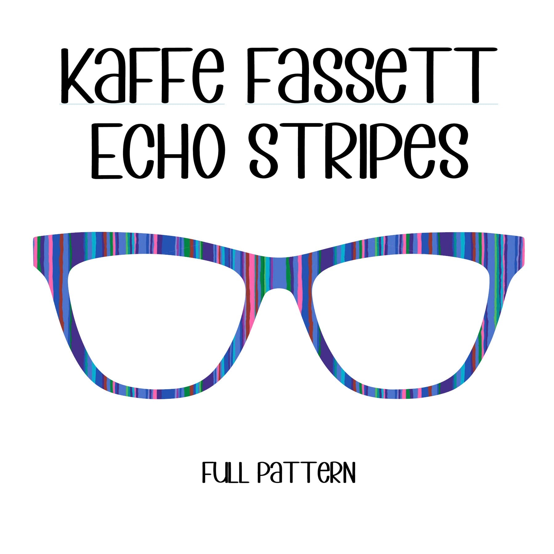 ECHO STRIPES-Kaffe Fasset Inspired Eyewear Toppers, comes with N52 magnets