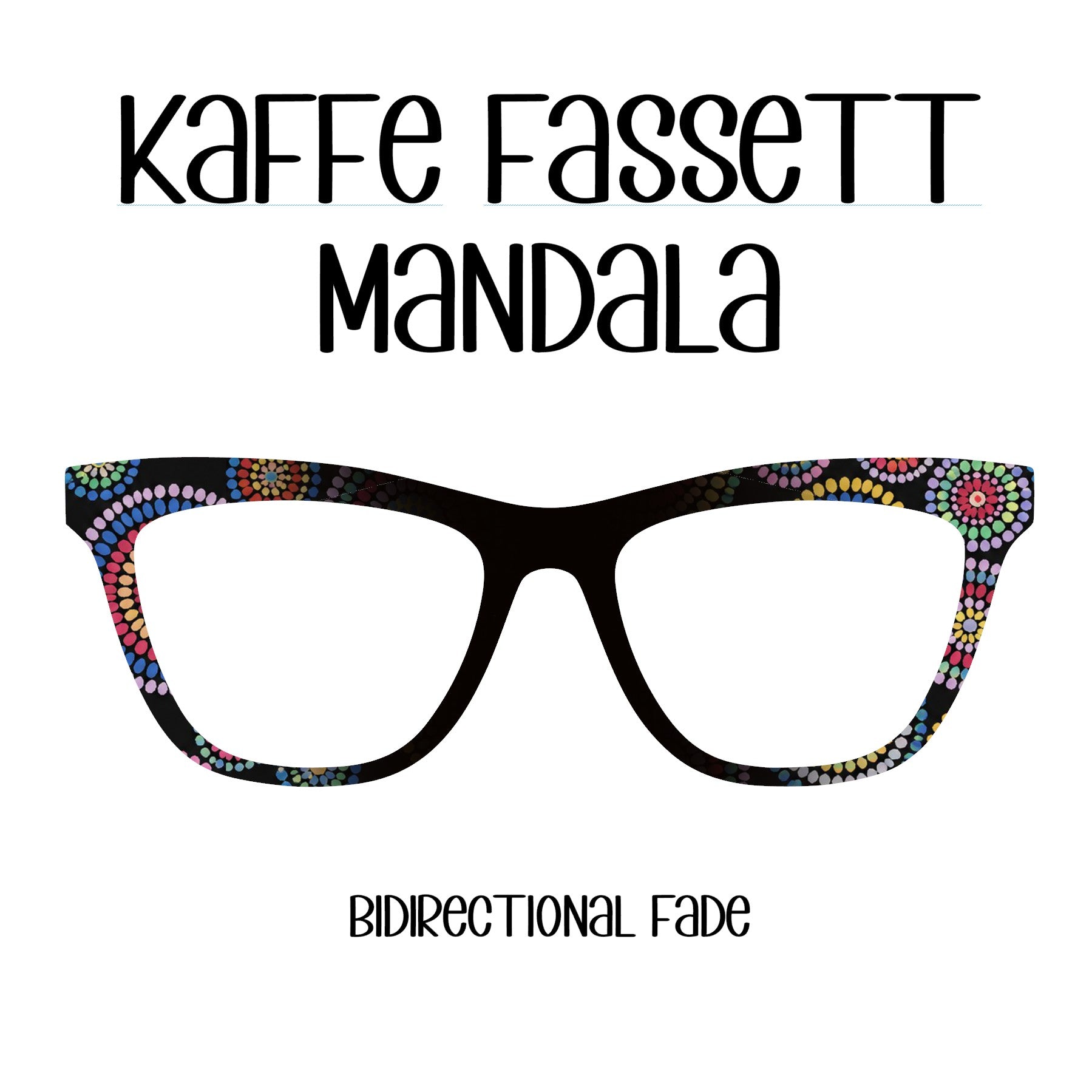 MANDALA-Kaffe Fasset Inspired Eyewear Toppers, comes with N52 magnets attached