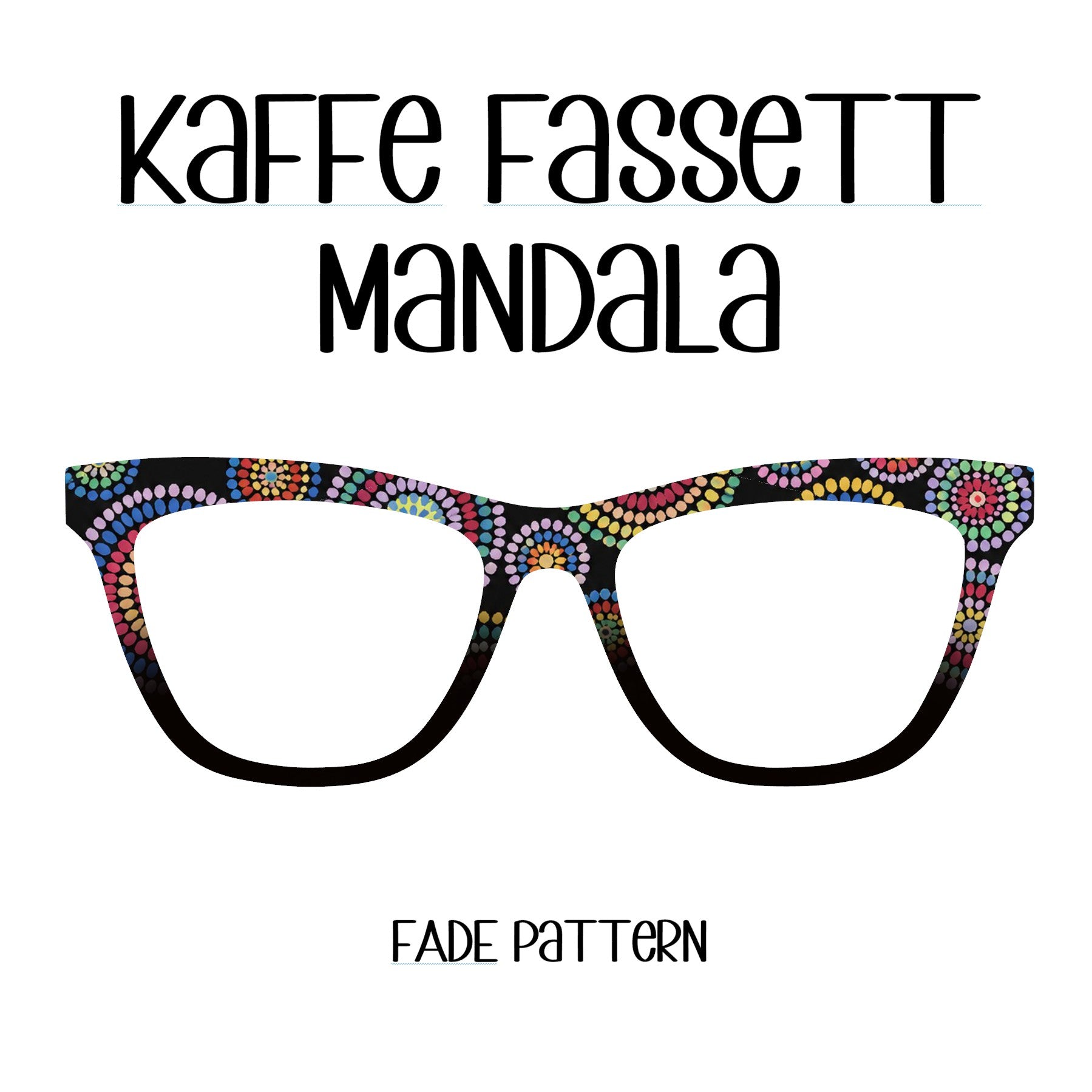 MANDALA-Kaffe Fasset Inspired Eyewear Toppers, comes with N52 magnets attached