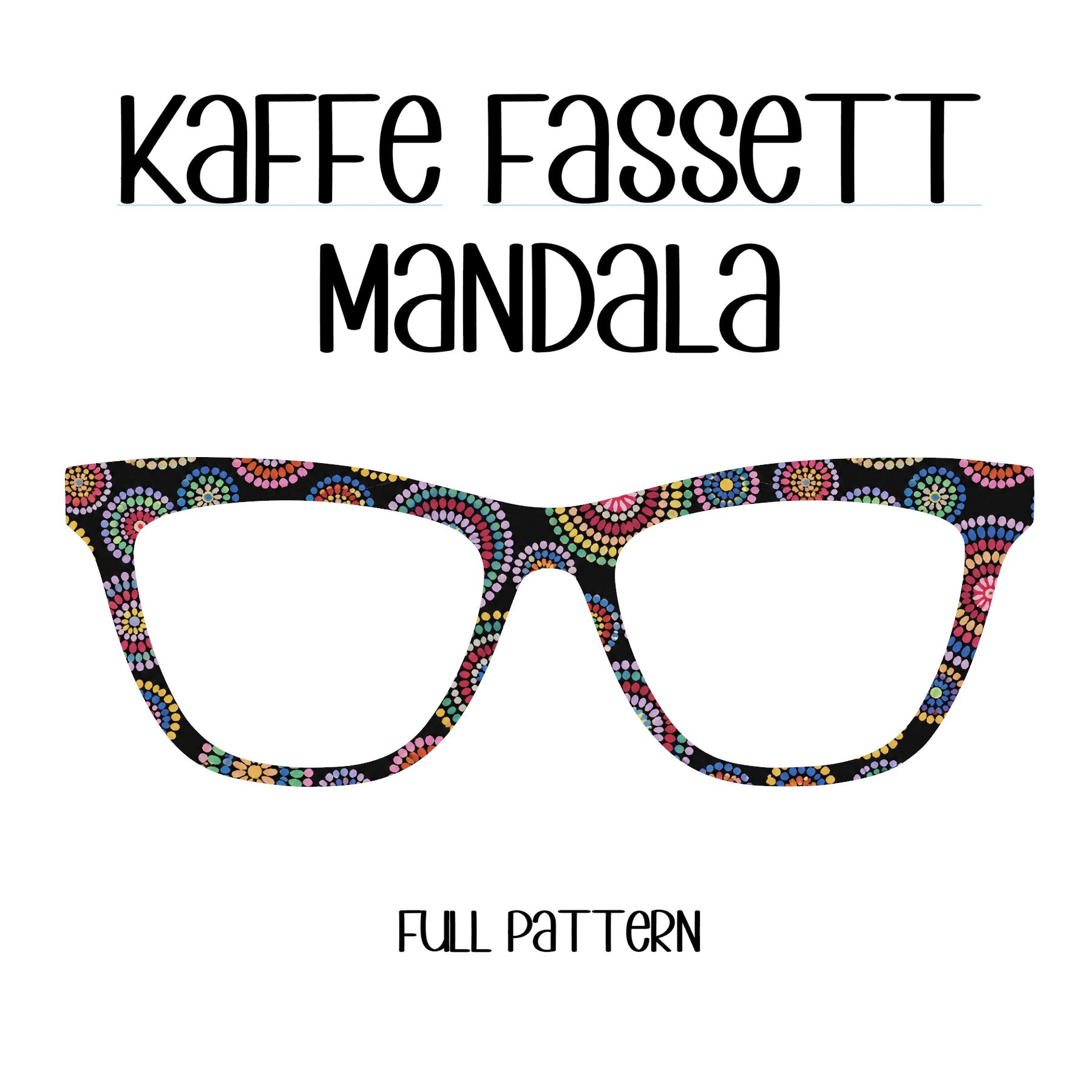 MANDALA-Kaffe Fasset Inspired Eyewear Toppers, comes with N52 magnets attached