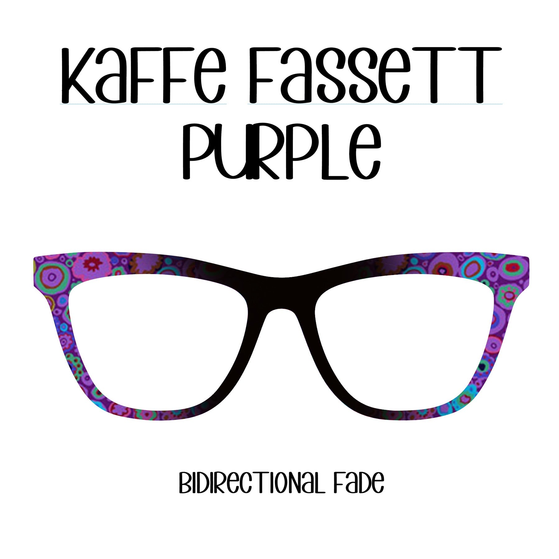 PURPLE-Kaffe Fasset Inspired Eyewear Toppers, comes with N52 magnets attached