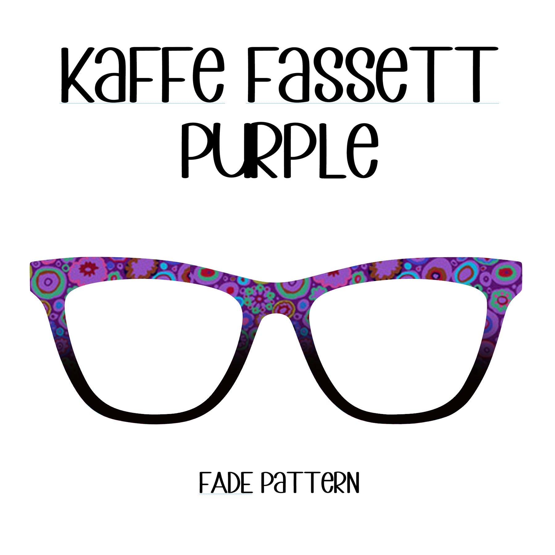 PURPLE-Kaffe Fasset Inspired Eyewear Toppers, comes with N52 magnets attached