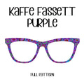 PURPLE-Kaffe Fasset Inspired Eyewear Toppers, comes with N52 magnets attached