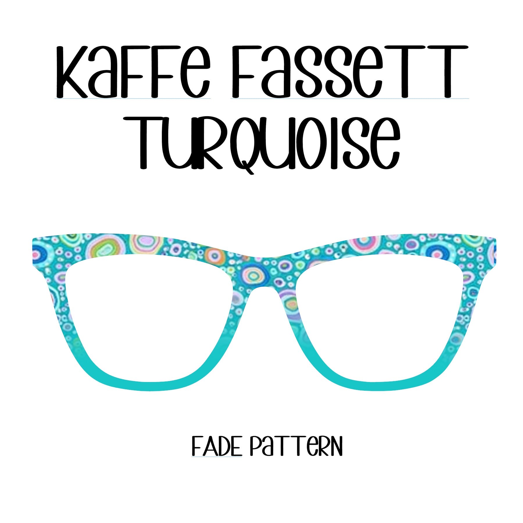 TURQUOISE-Kaffe Fasset Inspired Eyewear Toppers, comes with N52 magnets attached