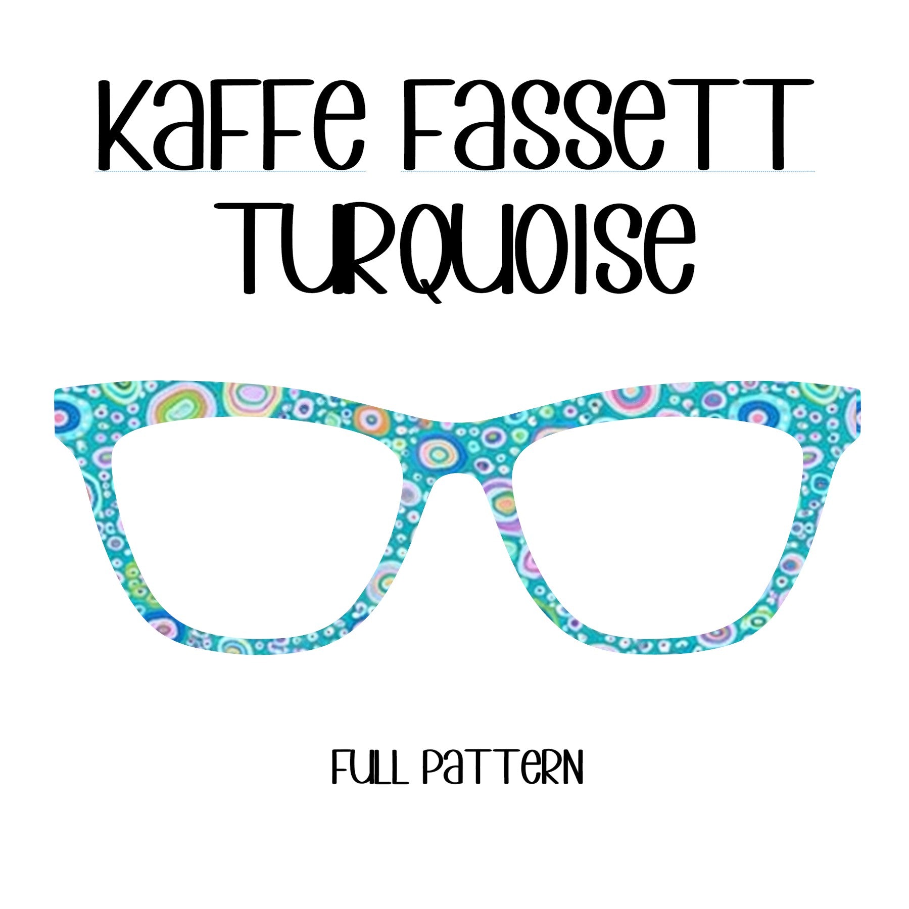 TURQUOISE-Kaffe Fasset Inspired Eyewear Toppers, comes with N52 magnets attached