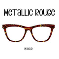 METALLIC ROUGE-Choose Gold or Silver Eyewear Toppers, comes with N52 magnets