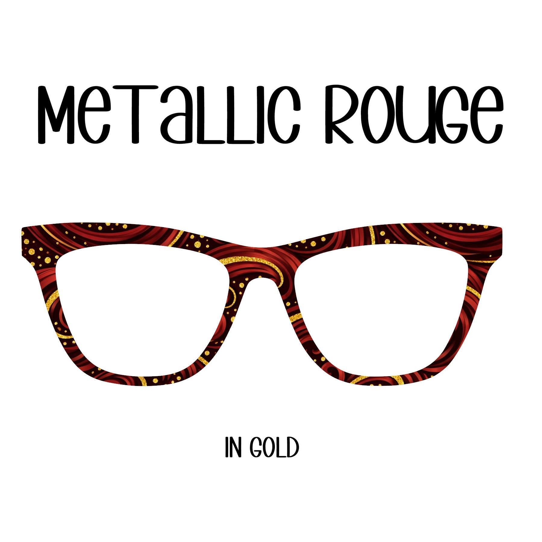 METALLIC ROUGE-Choose Gold or Silver Eyewear Toppers, comes with N52 magnets