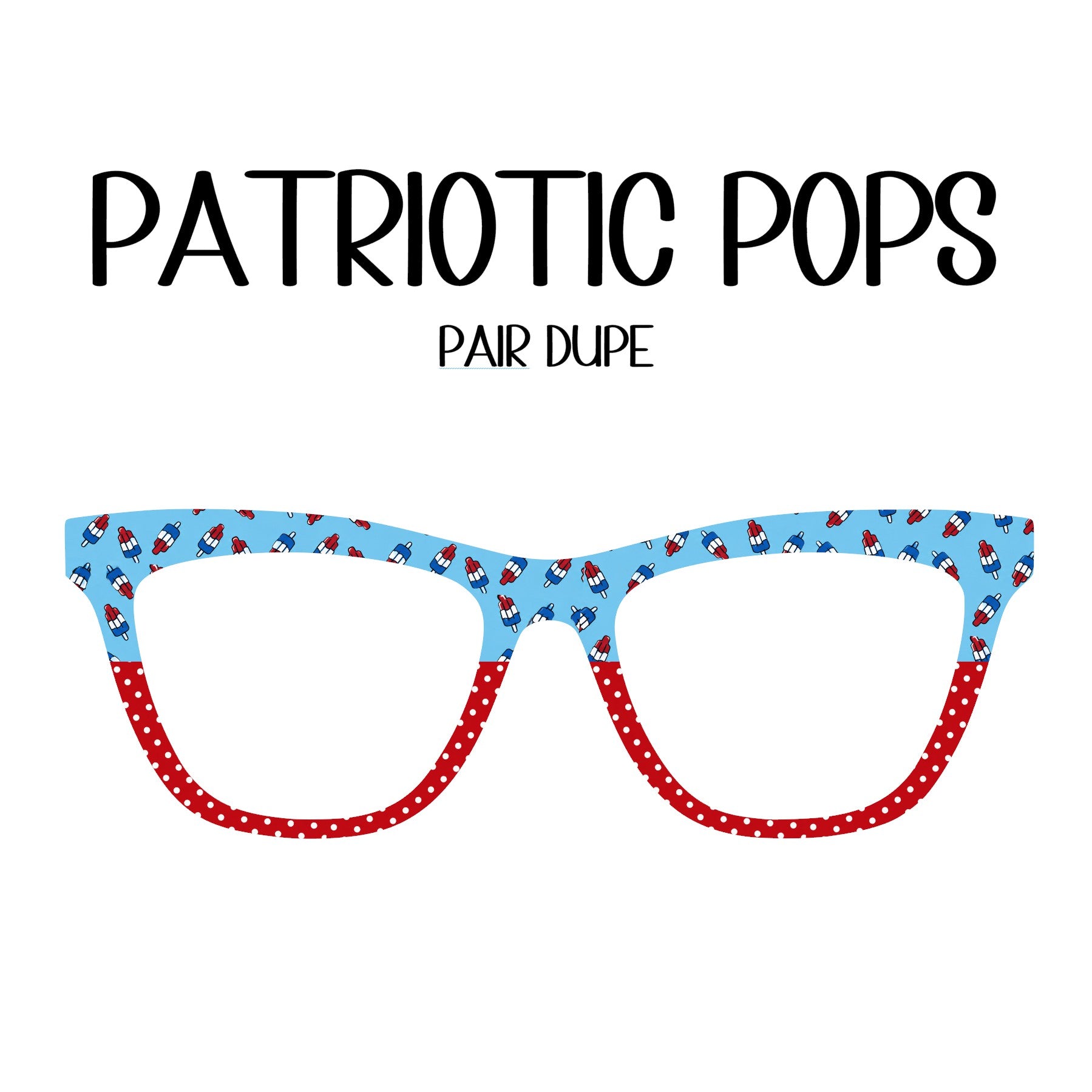 PATRIOTIC POPS Eyewear Toppers, comes with N52 magnets