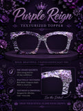 PURPLE REIGN TEXTURIZED Eyewear Toppers, comes with N52 magnets attached