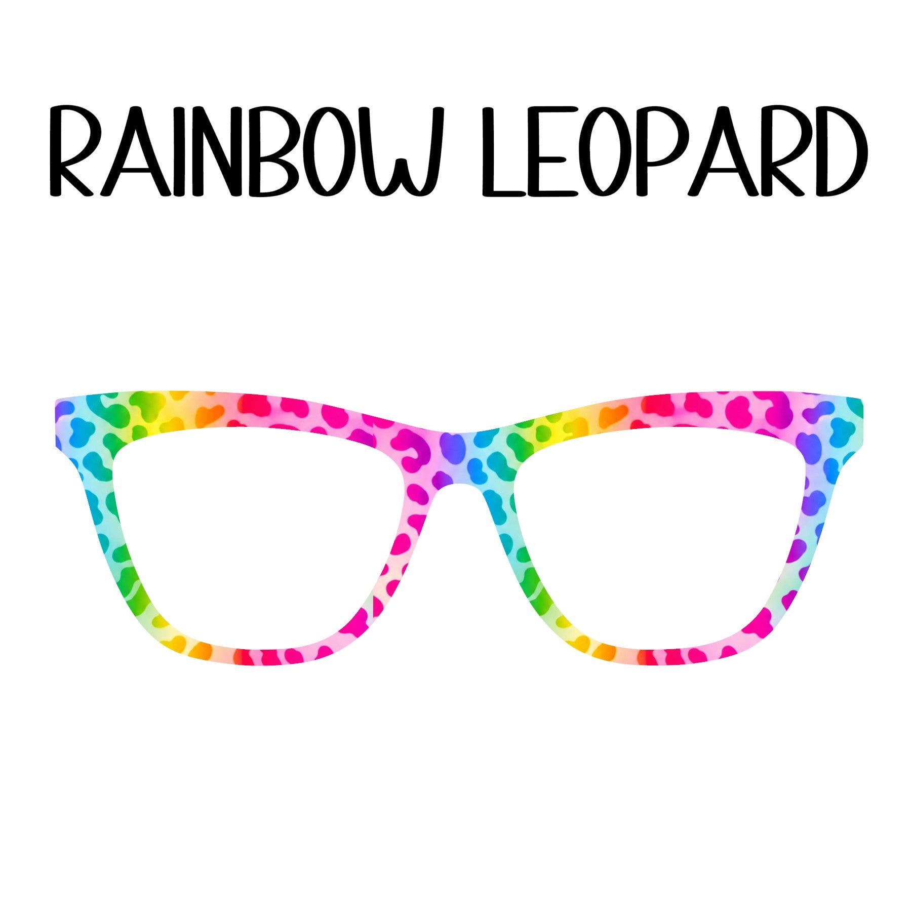 RAINBOW LEOPARD Eyewear Toppers, comes with N52 magnets