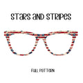 STARS AND STRIPES Eyewear Toppers, comes with N52 magnets