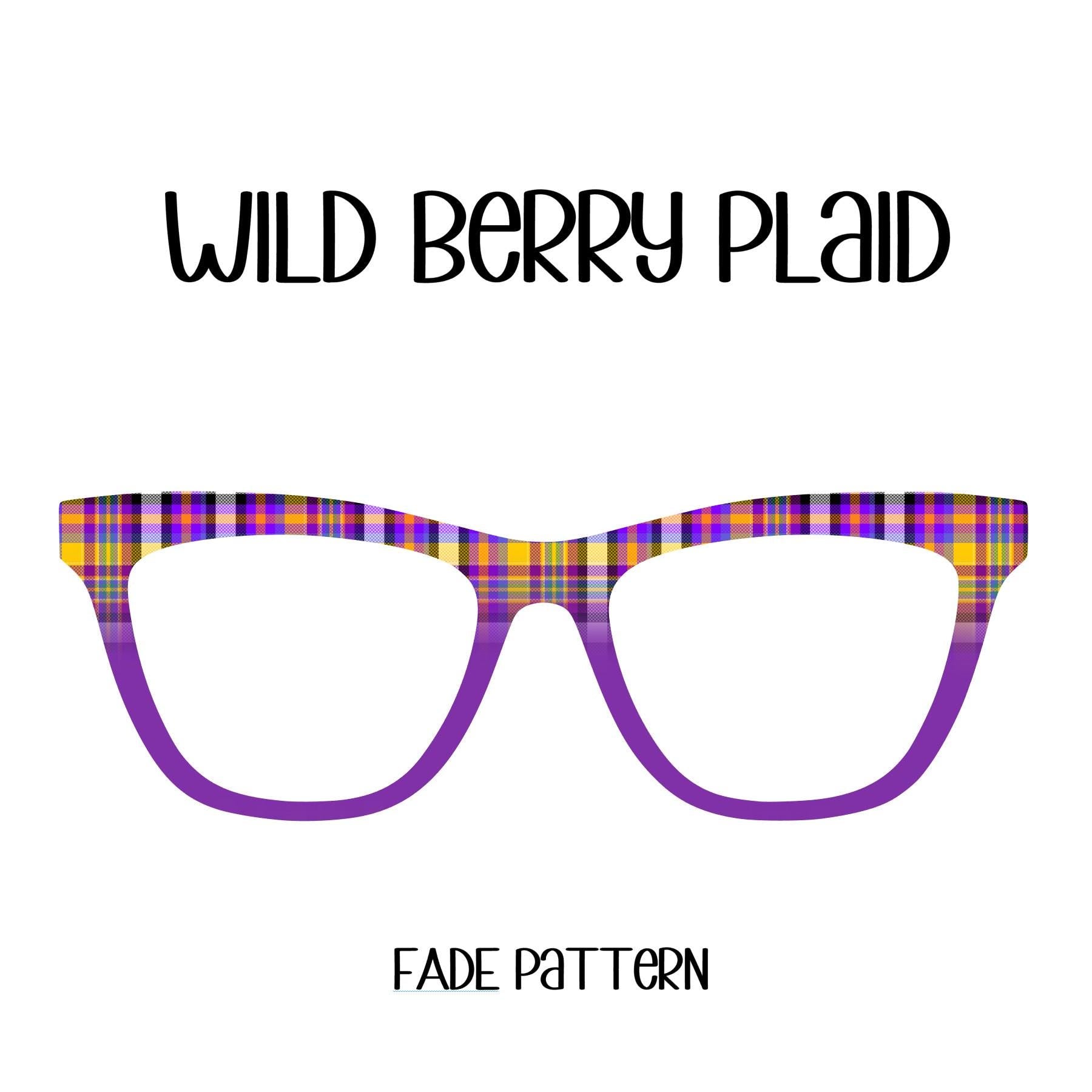 WILD BERRY PLAID Eyewear Toppers, comes with N52 magnets