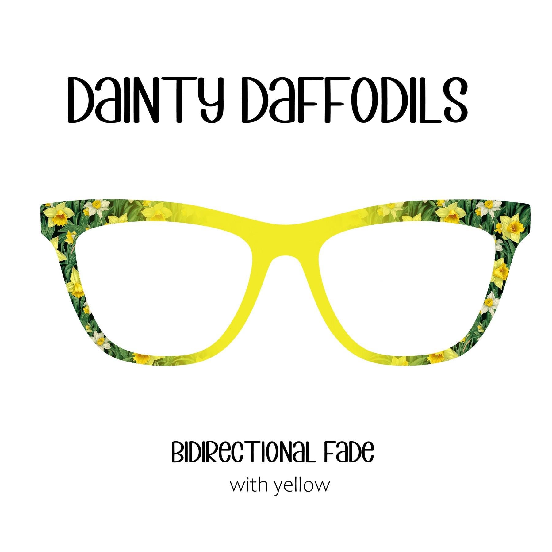 DAINTY DAFFODILS Horizontal Gradient Eyewear Topper, comes with N52 magnet