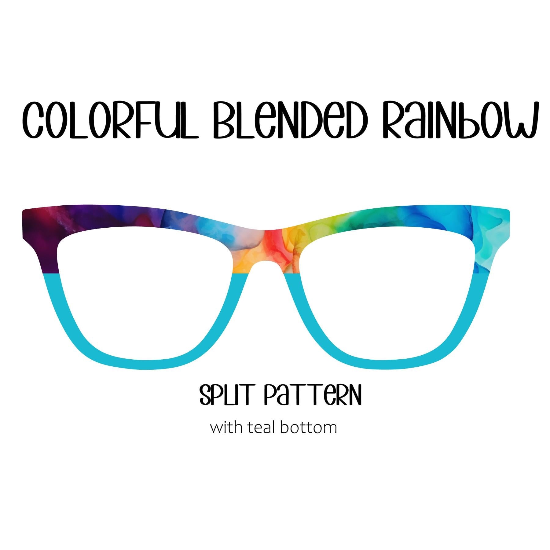 COLORFUL BLENDED RAINBOW Eyewear Toppers, comes with N52 magnets