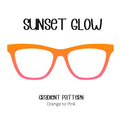 SUNSET GLOW Horizontal Gradient Eyewear Topper, comes with N52 magnets