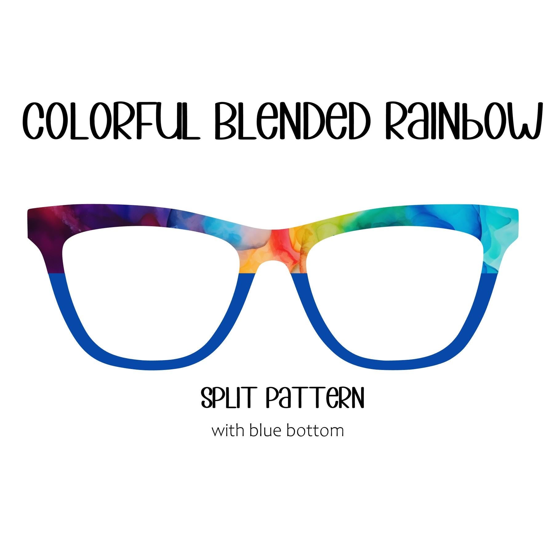 COLORFUL BLENDED RAINBOW Eyewear Toppers, comes with N52 magnets