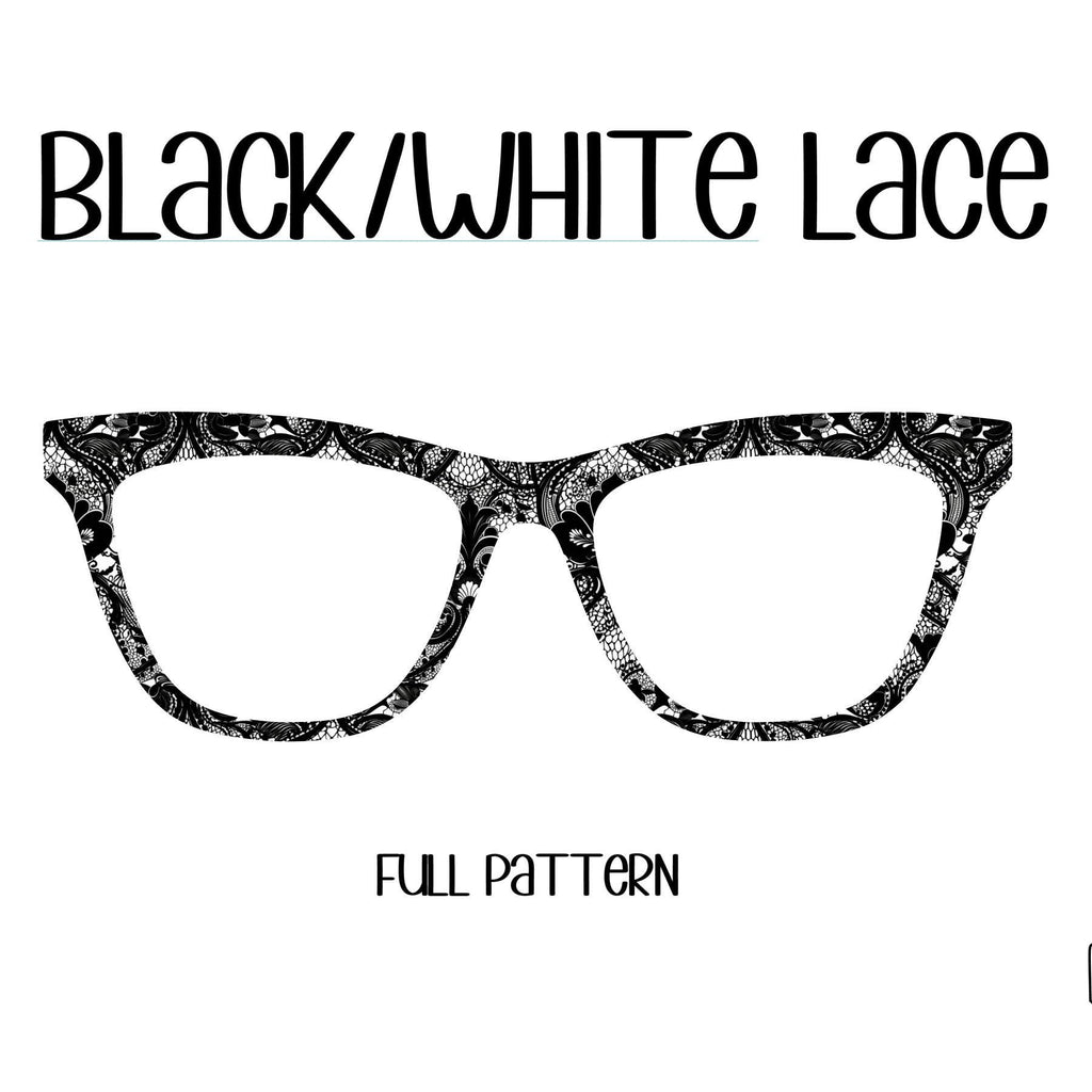BLACK/WHITE LACE Eyewear Toppers, comes with N52 magnets
