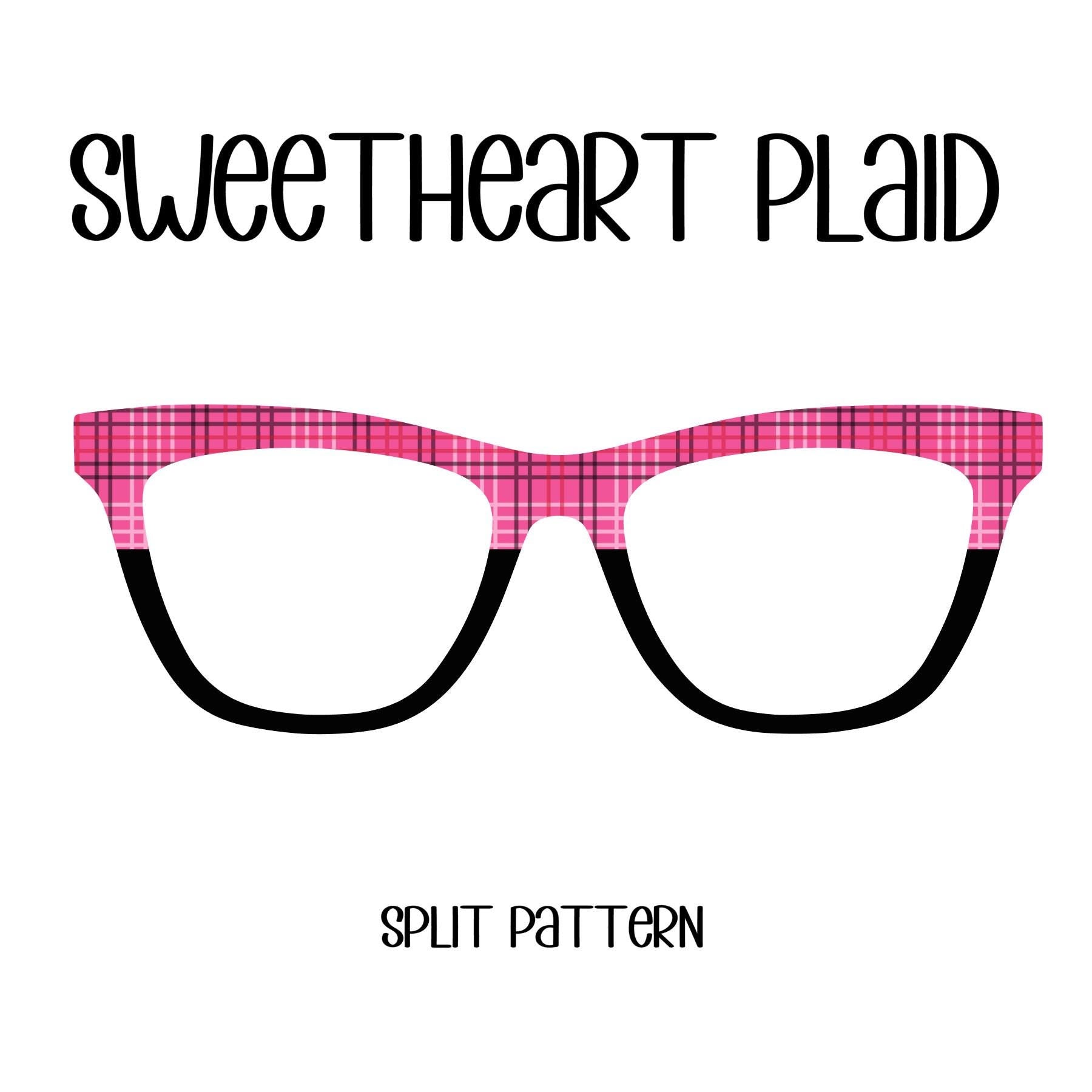 SWEETHEART PLAID Eyewear Toppers, comes with N52 magnets