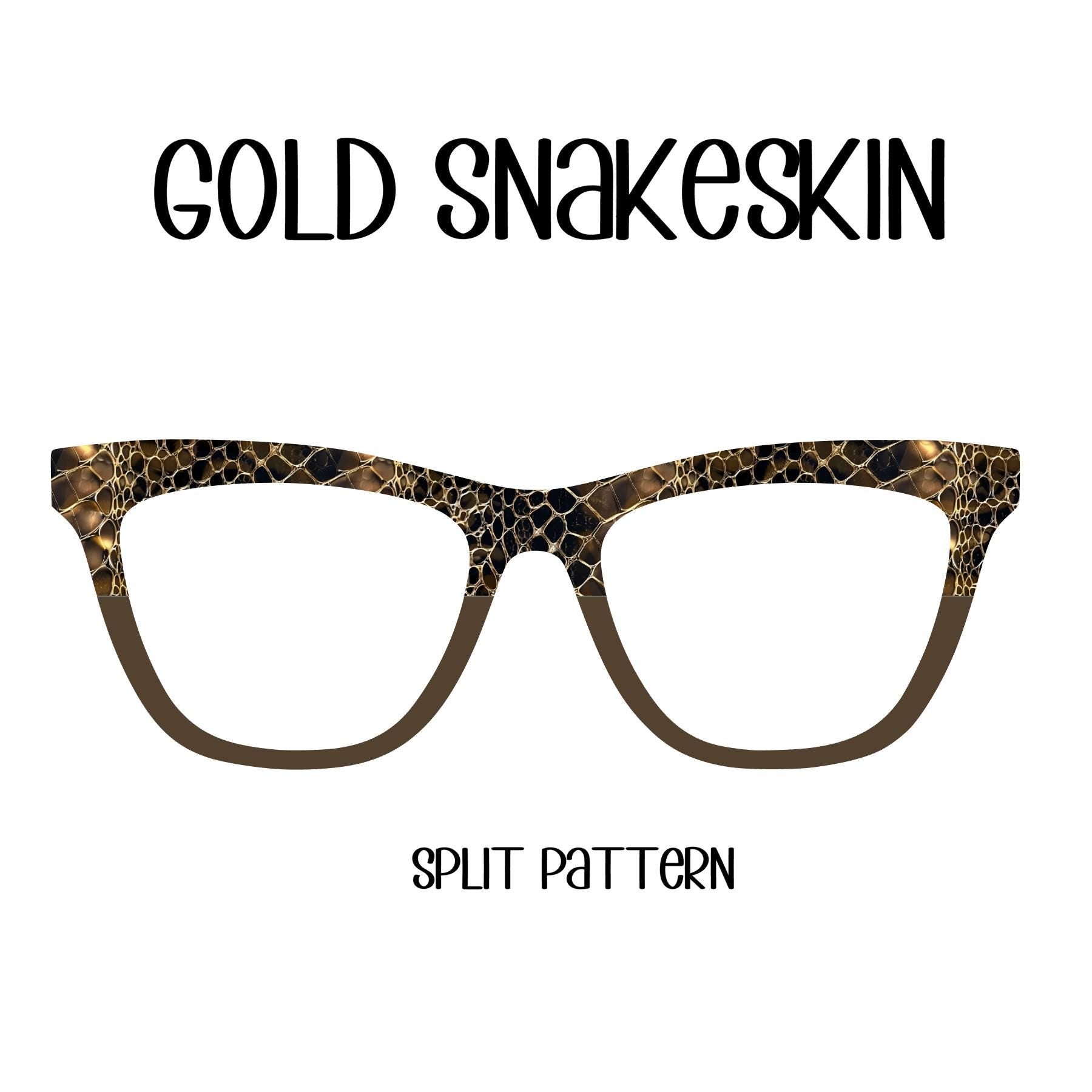 GOLD SNAKESKIN Eyewear Toppers, comes with N52 magnets