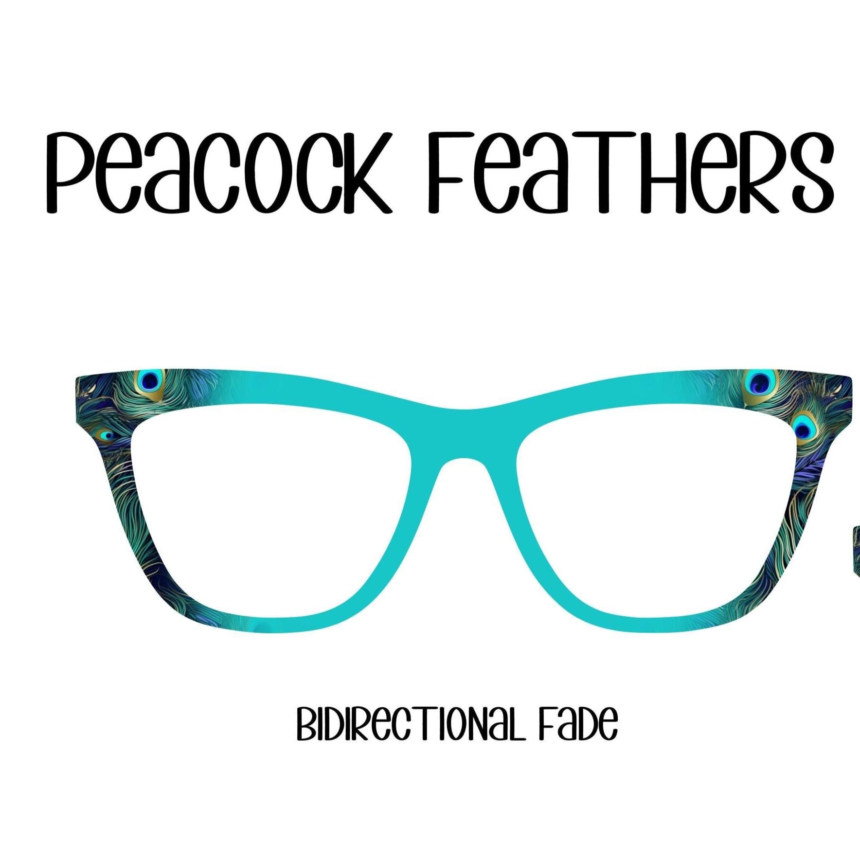 PEACOCK FEATHERS Eyewear Toppers, comes with N52 magnets
