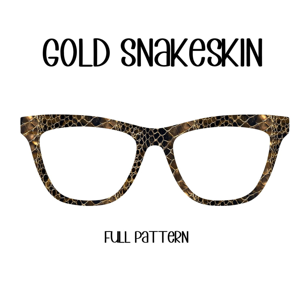 GOLD SNAKESKIN Eyewear Toppers, comes with N52 magnets