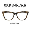 GOLD SNAKESKIN Eyewear Toppers, comes with N52 magnets