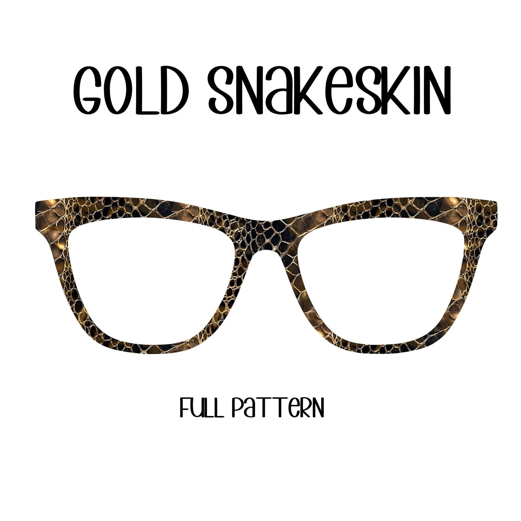 GOLD SNAKESKIN Eyewear Toppers, comes with N52 magnets