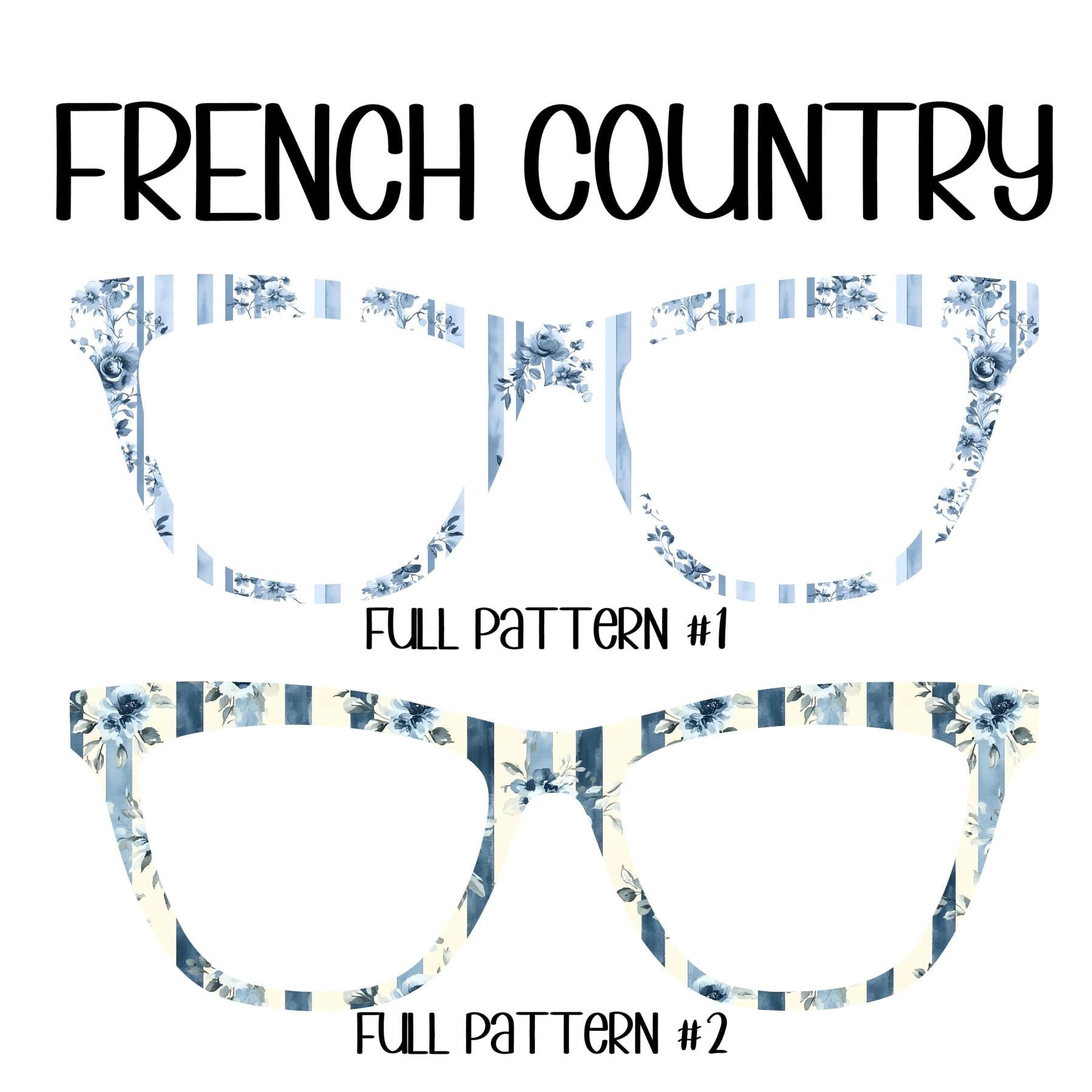 FRENCH COUNTRY - Choose Design 1 or 2 Eyewear Toppers, comes with N52 magnets