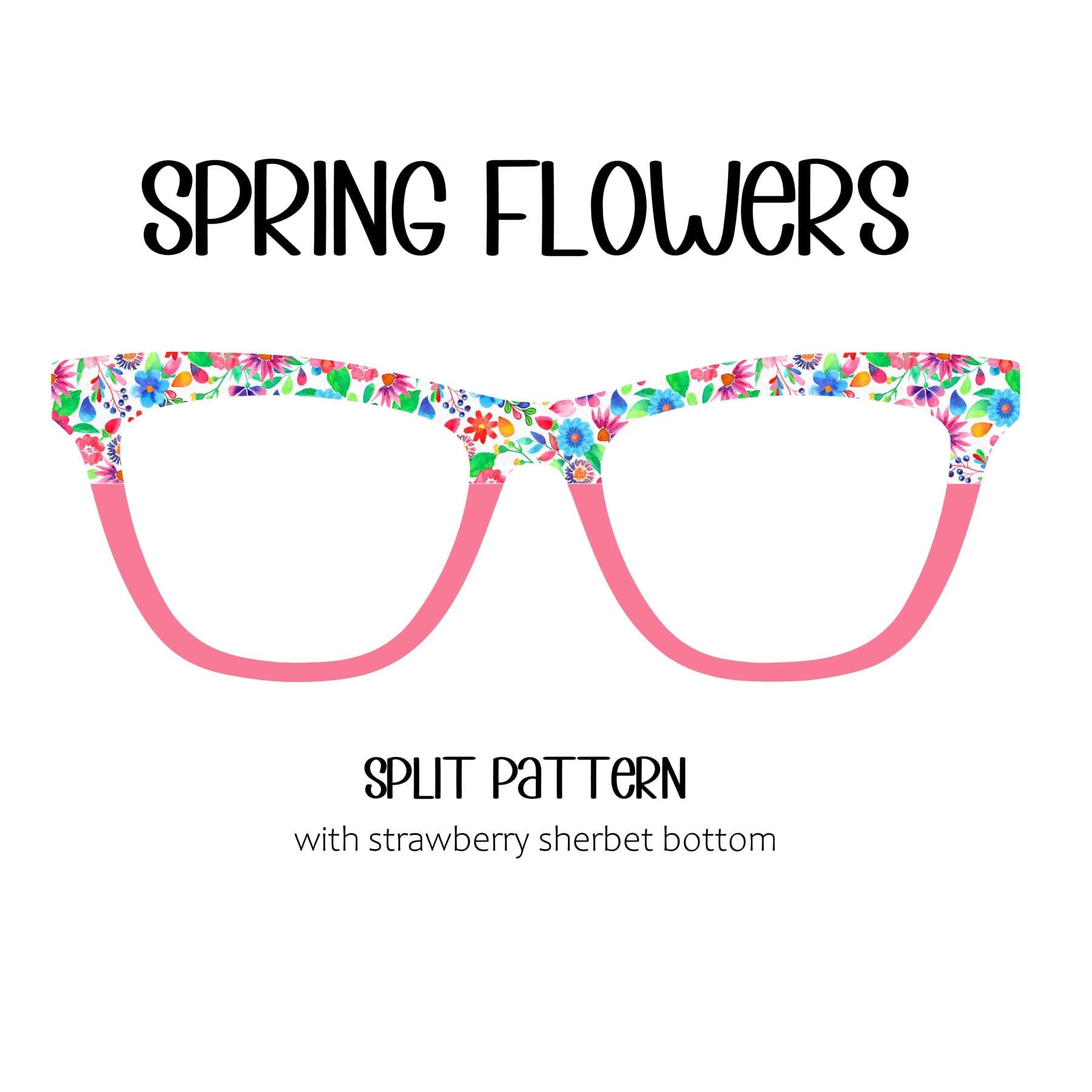 SPRING FLOWERS Eyewear Toppers, comes with n52 magnets