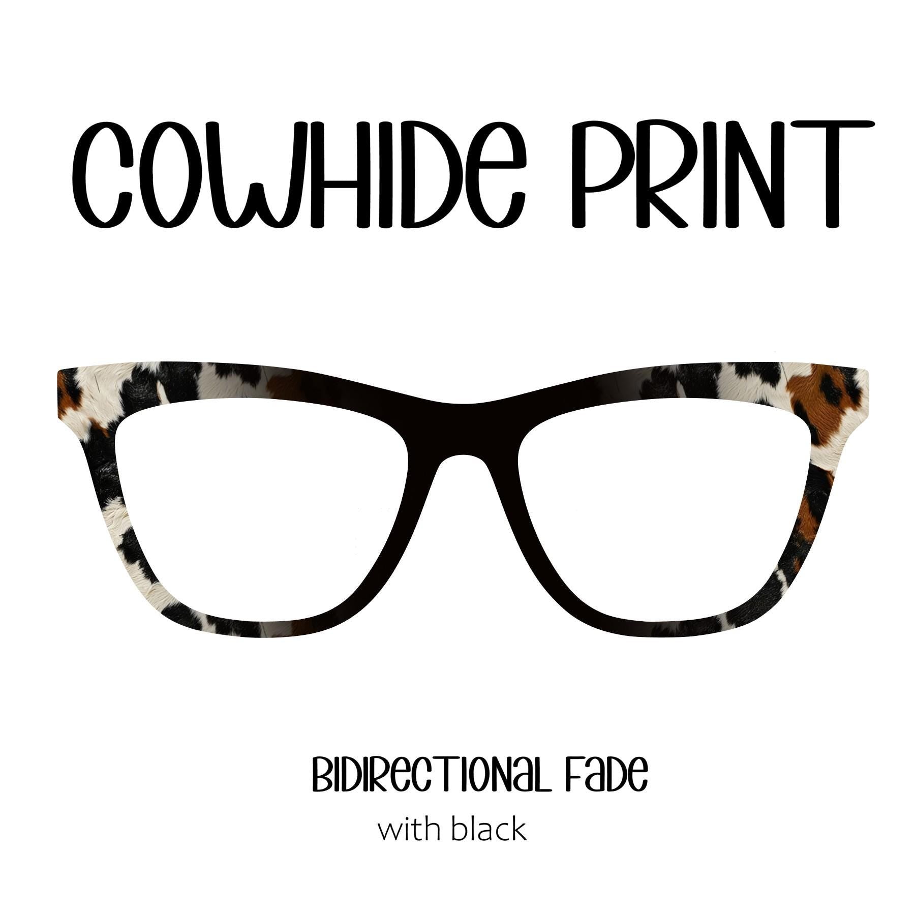 COWHIDE PRINT Eyewear Toppers, comes with N52 magnets