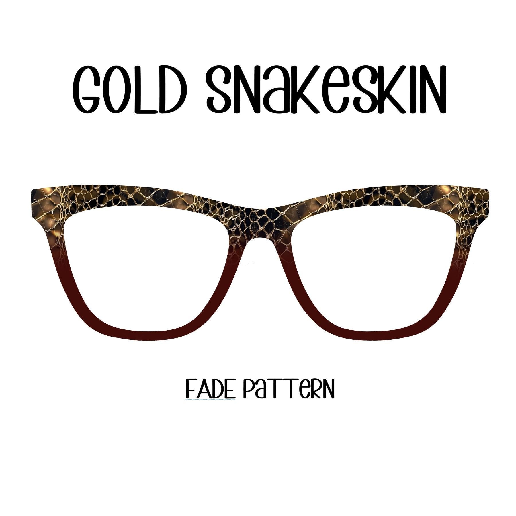 GOLD SNAKESKIN Eyewear Toppers, comes with N52 magnets