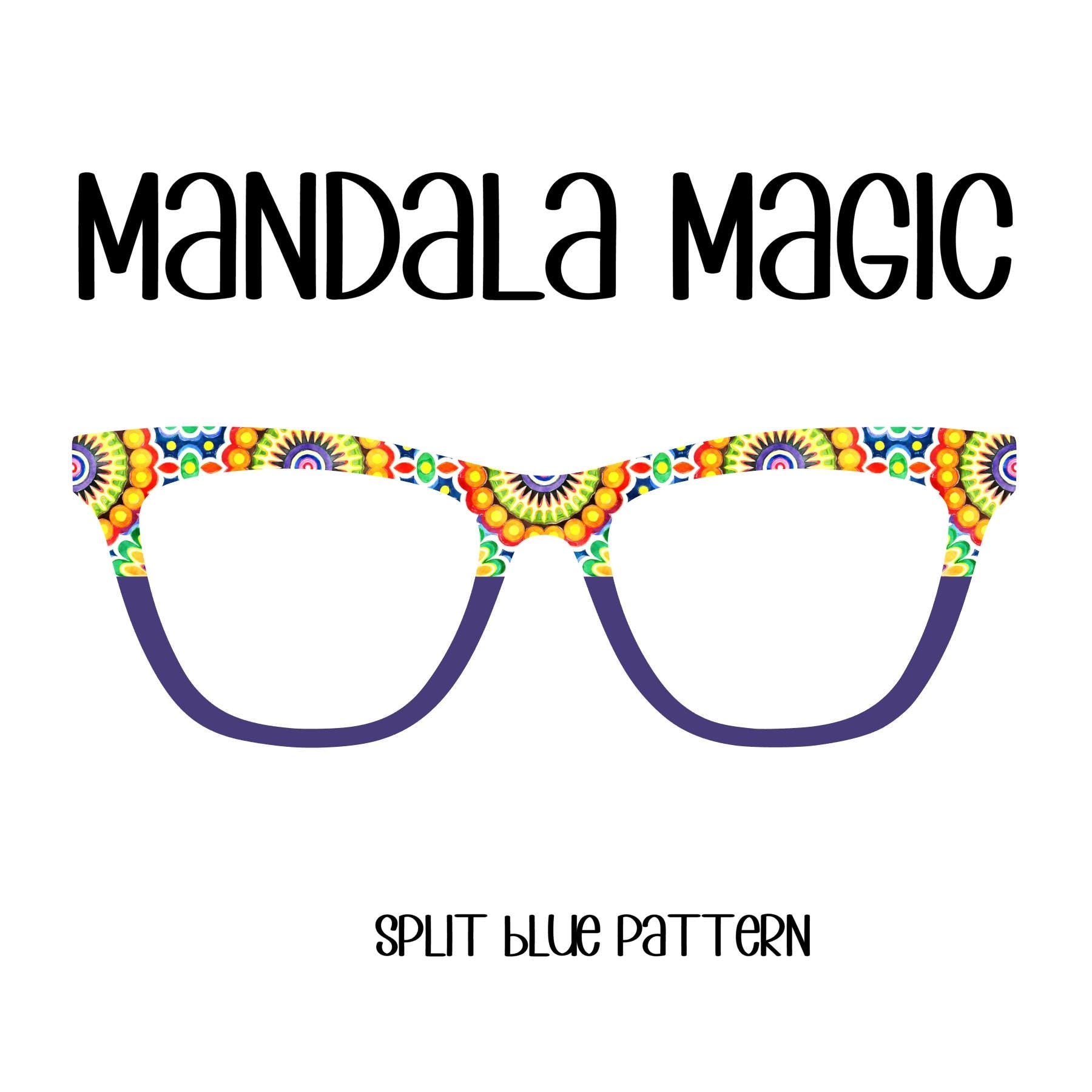 MANDALA MAGIC Swirls Eyewear Toppers, comes with n52 magnetss