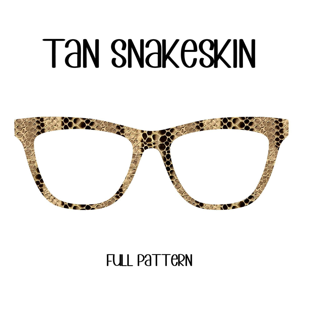 TAN SNAKESKIN Eyewear Toppers, comes with N52 magnets