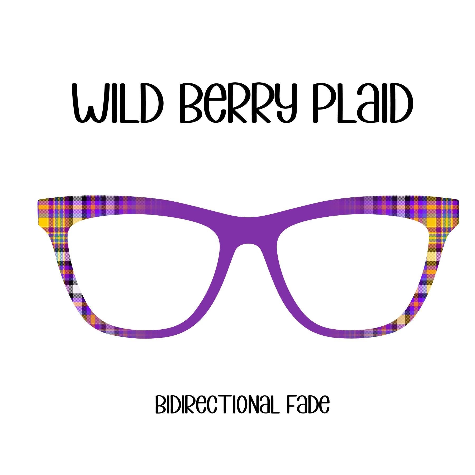 WILD BERRY PLAID Eyewear Toppers, comes with N52 magnets