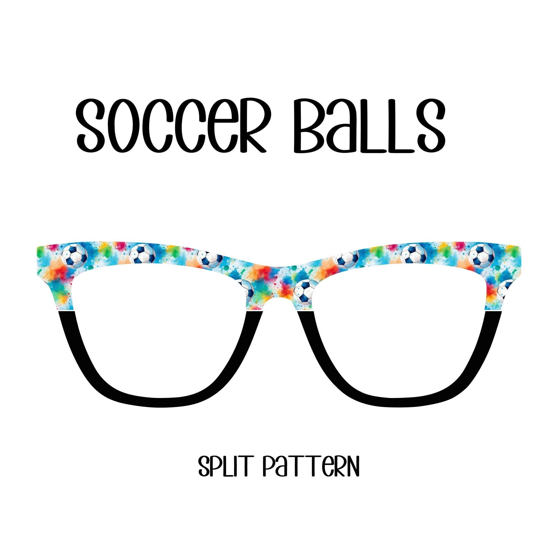 SOCCER BALLS Eyewear Toppers, comes with N52 magnets