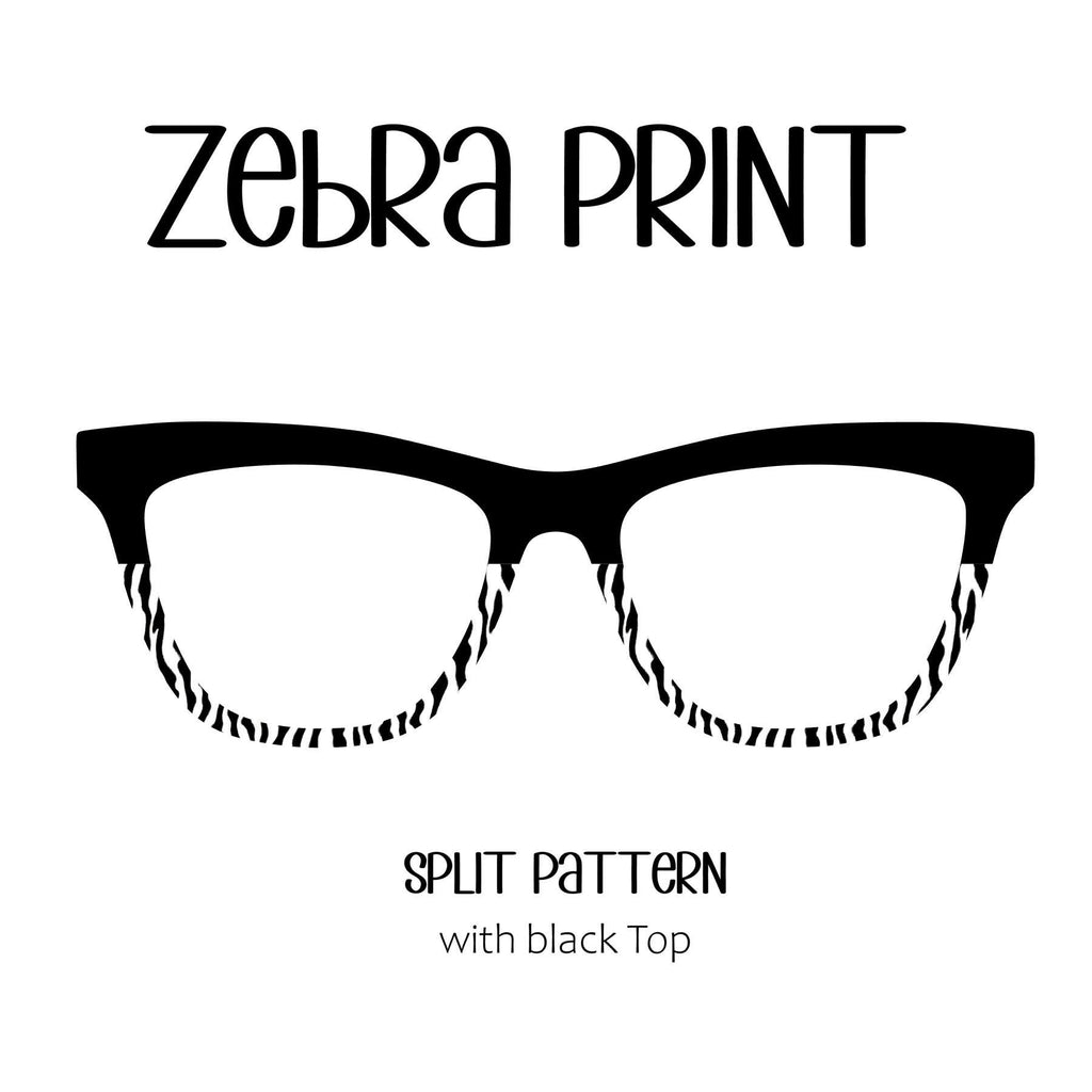 ZEBRA PRINT Eyewear Toppers, comes with N52 magnets