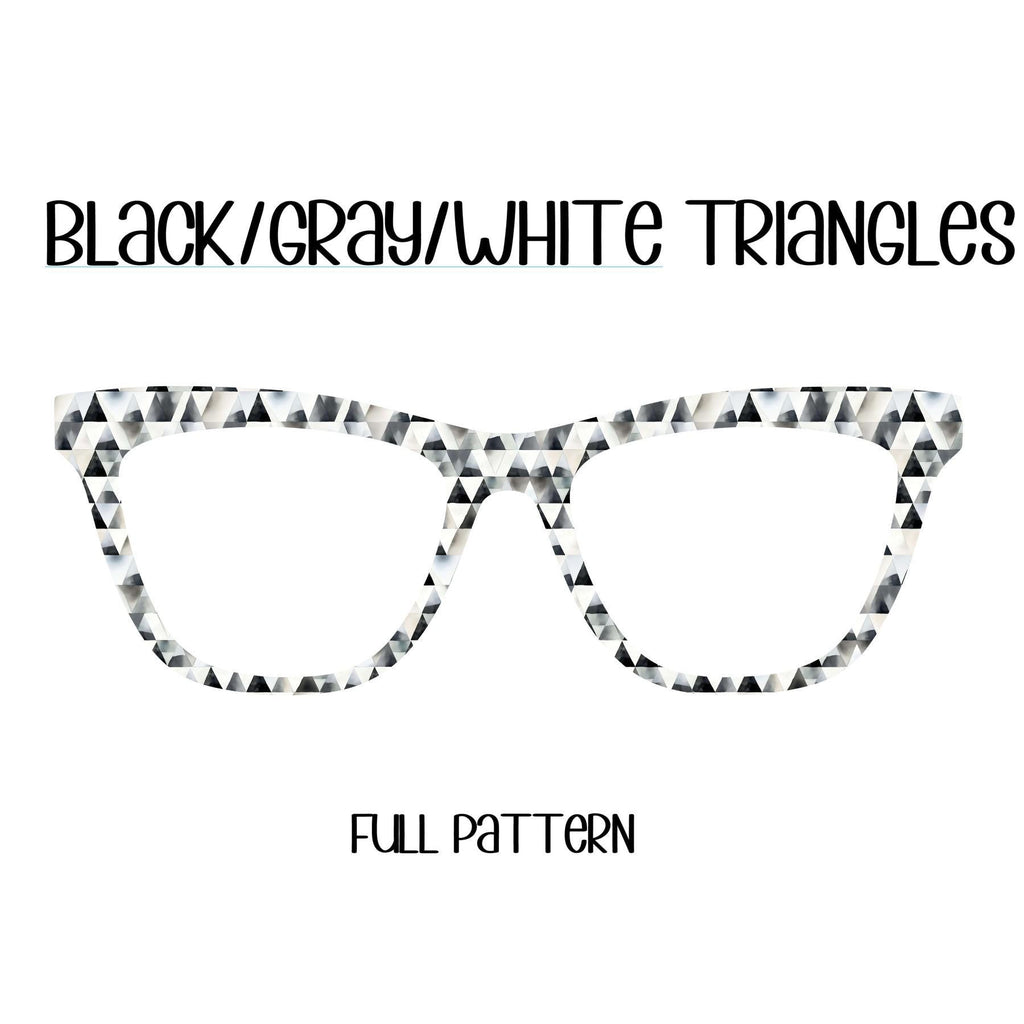 BLACK, GRAY and WHITE Triangles Eyewear Toppers, comes with N52 magnets