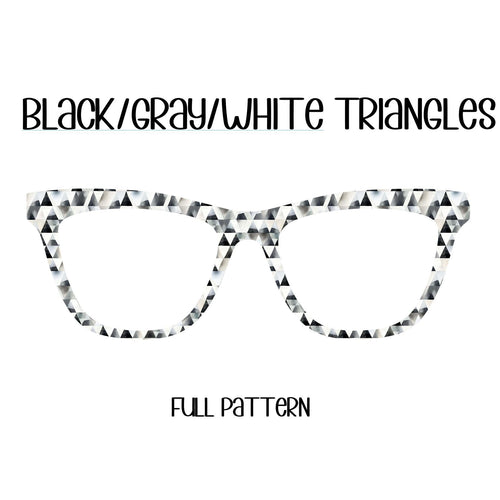 BLACK, GRAY and WHITE Triangles Eyewear Toppers, comes with N52 magnets