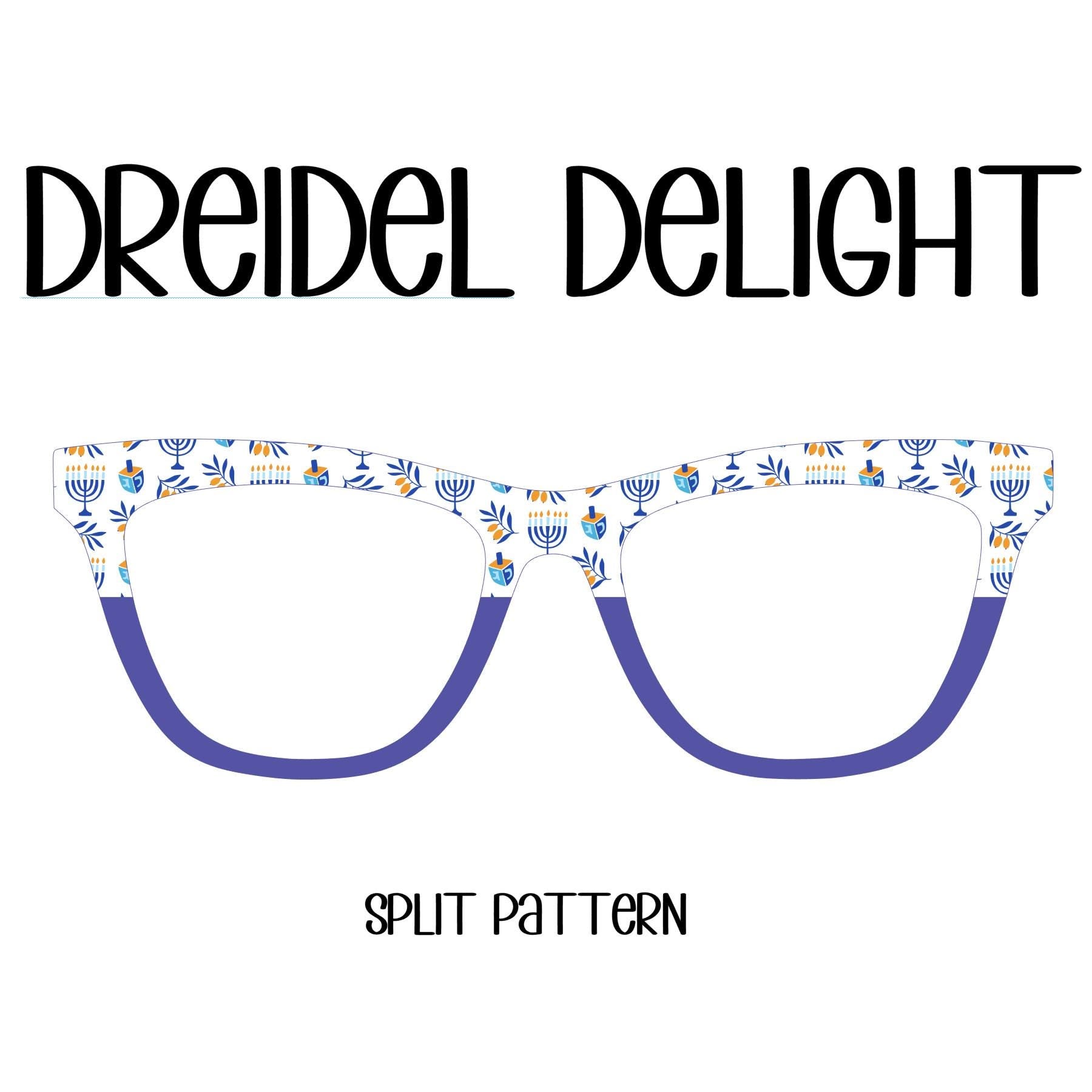 DREIDEL DELIGHT Eyewear Toppers, comes with N52 magnets
