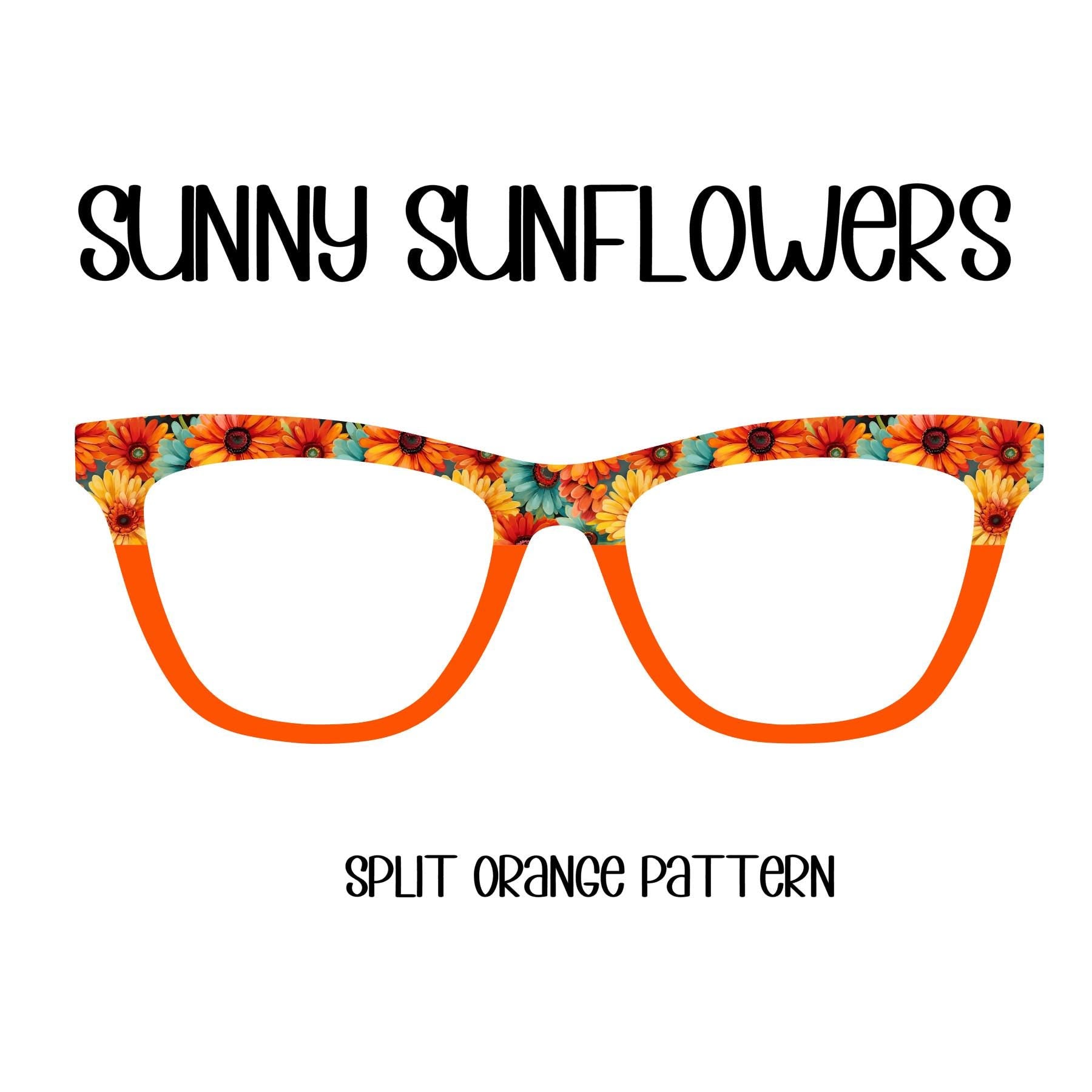 SUNNY SUNFLOWERS Eyewear Toppers, comes with N52 magnets
